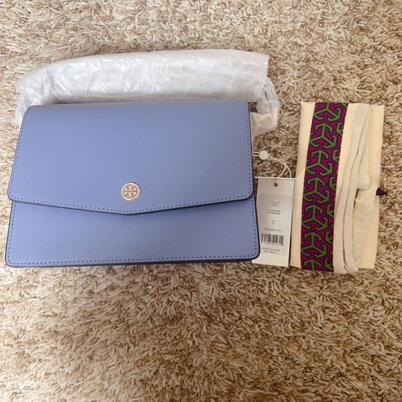 Tory Birch ROBINSON FLORAL INTERIOR CONVERTIBLE SHOULDER BAG - Picture 4 of 10